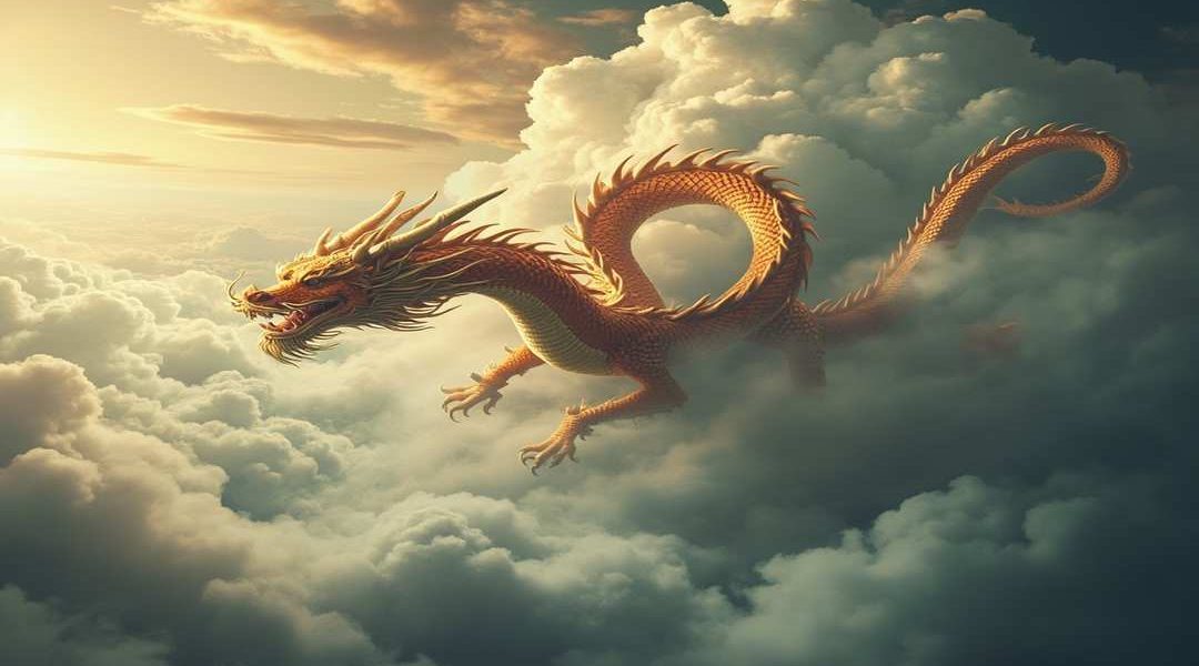 chinese mythology cartoon mythical dragon