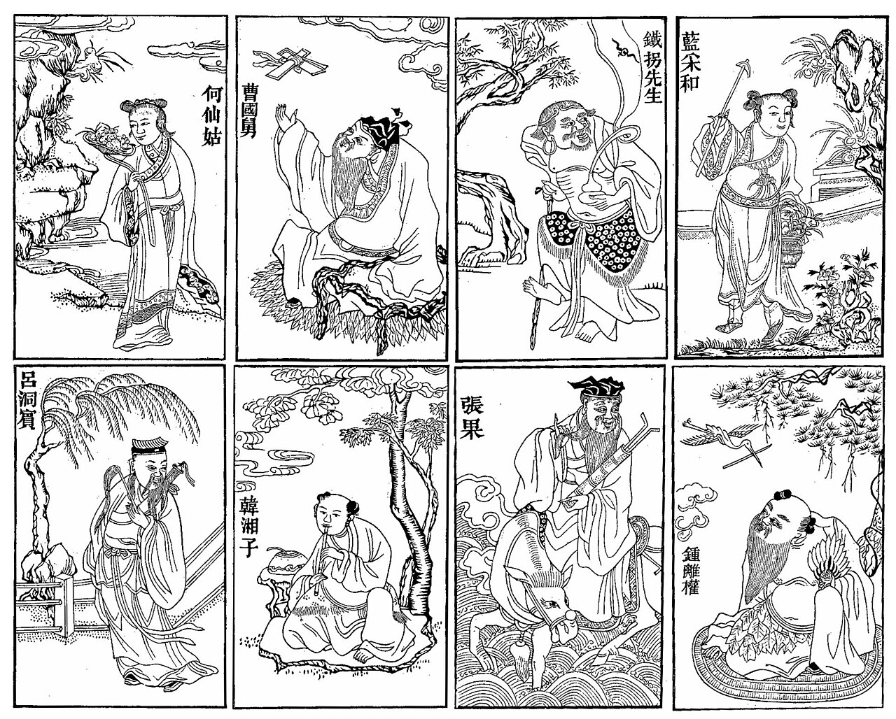 Eight Immortals crossing the sea story context