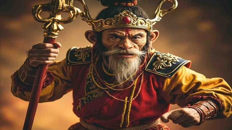 Monkey King portrait as tattoo motif inspiration