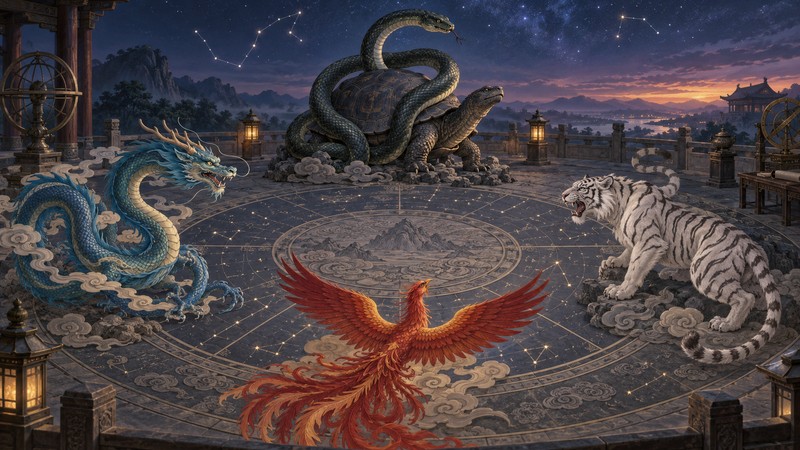 Xuanwu in Chinese Mythology: Black Tortoise, Snake, and Northern Guardian